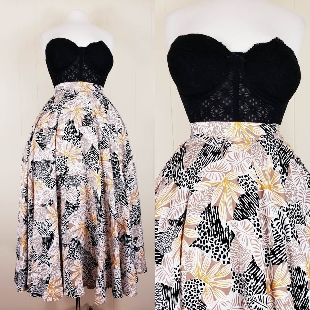 Vintage animal print skirt